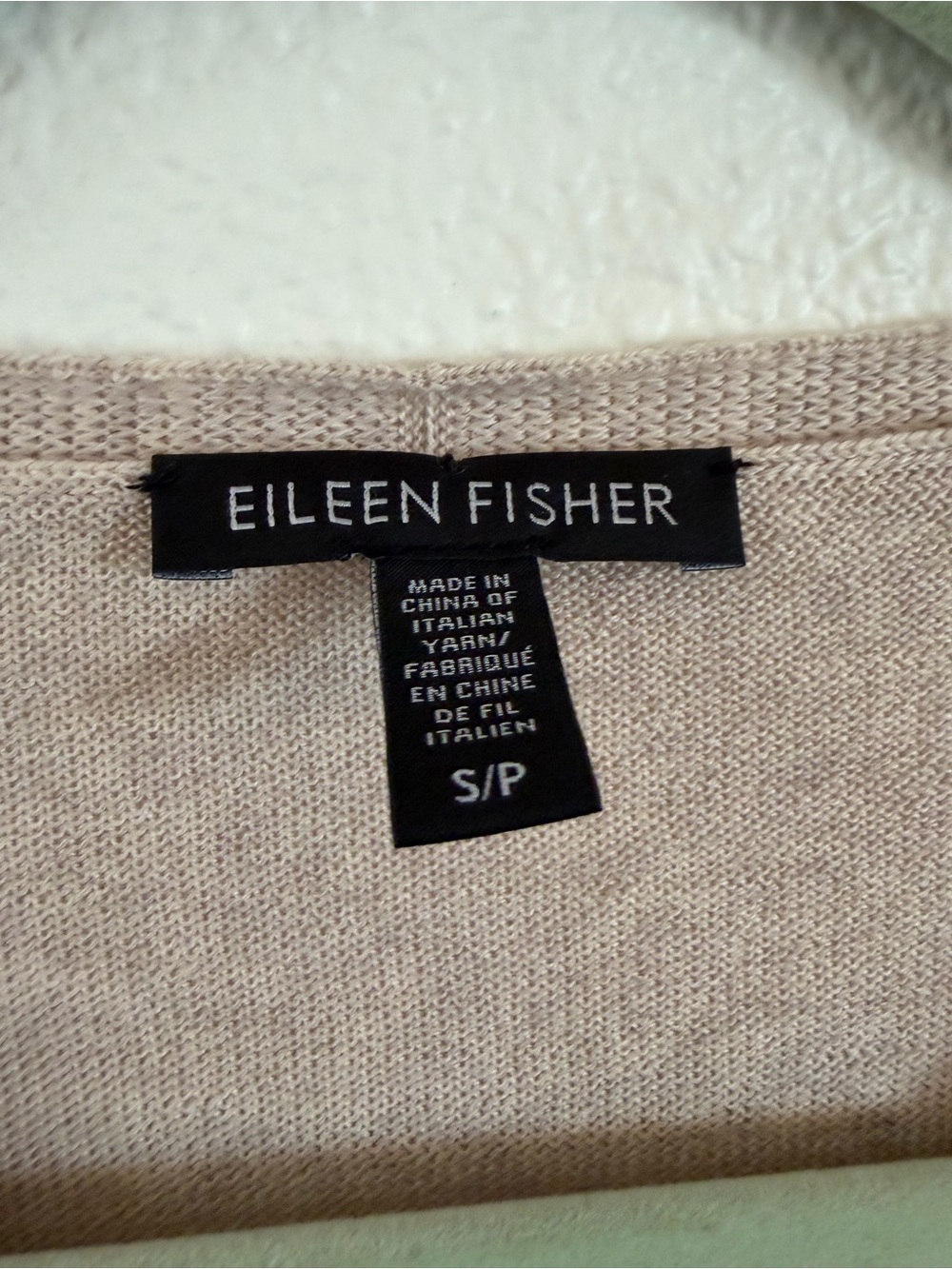 Eileen Fisher 100% merino wool knit sweater size s/p - Picture 3 of 8